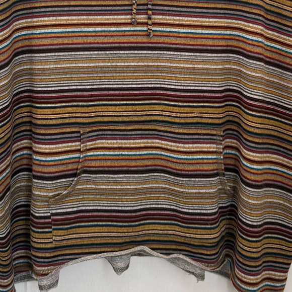 EARTHBOUND SWEATER. OVERSIZED CROP DRAWSTRING HOODIE. BOXI FIT, KANGAROO POCKET - Picture 16 of 16